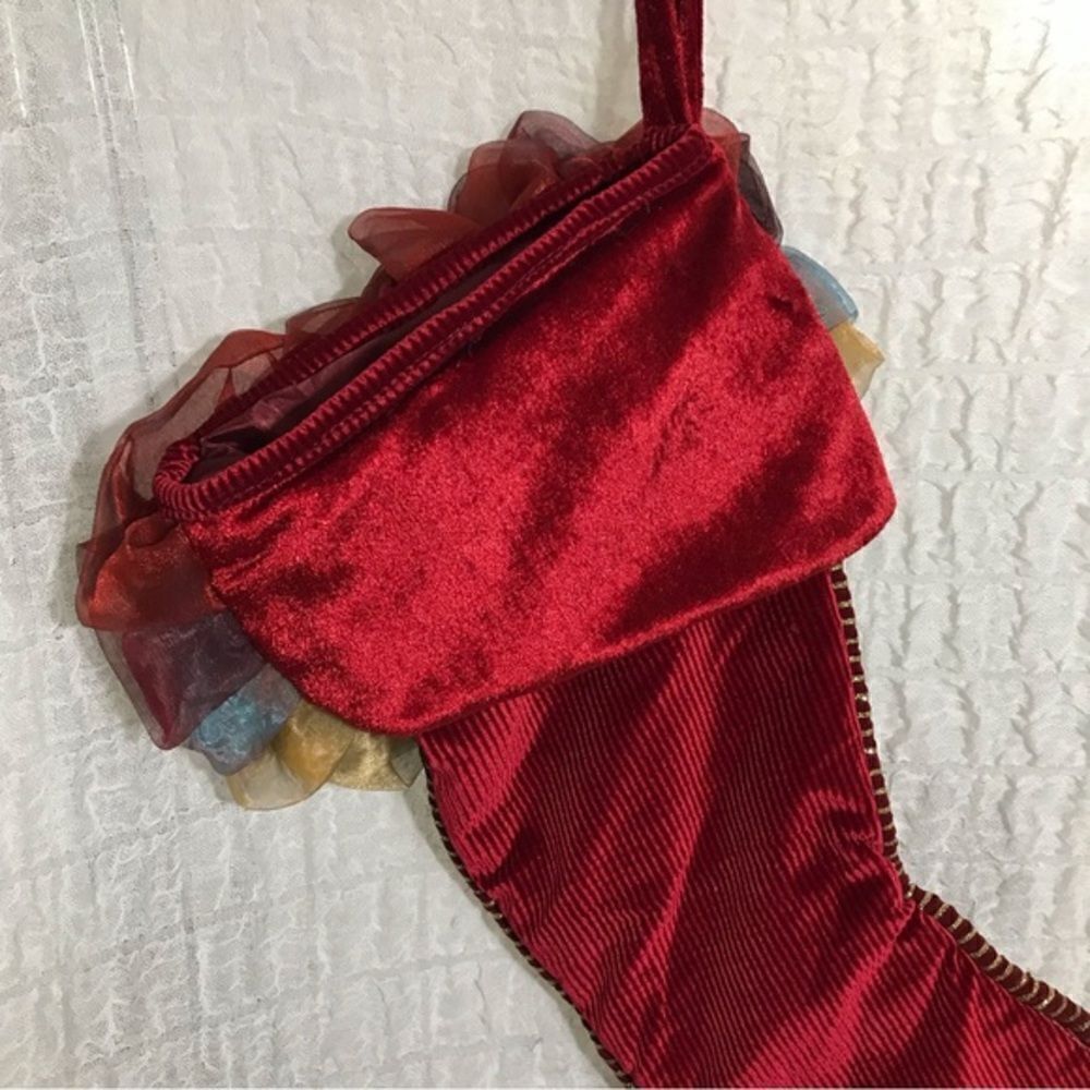 Luxurious Red Christmas Stocking - Picture 15 of 15